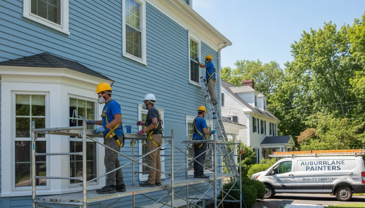 Painting contractor in Lexington, MA providing professional interior and exterior home painting services