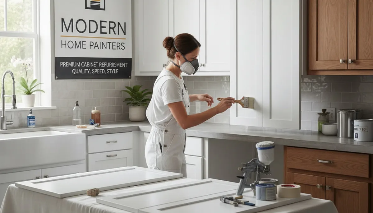Cabinet painting in Lexington, MA for a modern, durable kitchen finish
