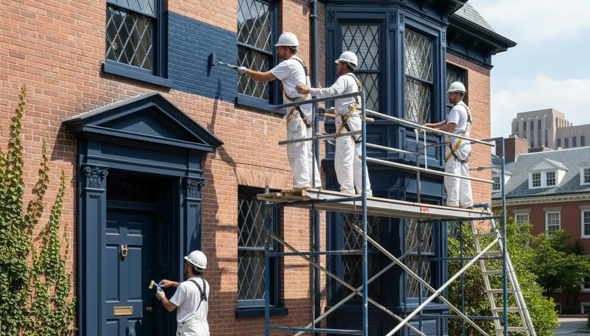 Painting contractor in Lexington, MA providing professional interior and exterior house painting services