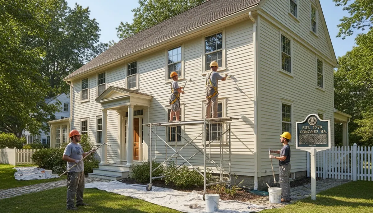Professional painting contractor in Lexington, MA providing residential and commercial painting services
