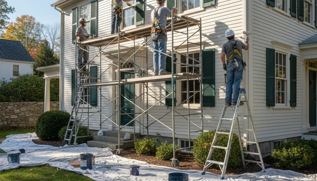 Painting contractor in Lexington, MA providing professional residential and commercial painting services