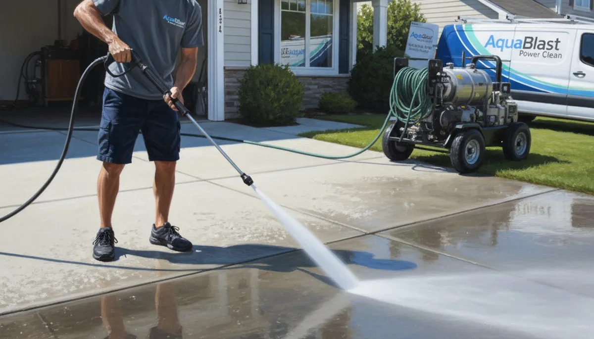Lexington, MA concrete pressure cleaning for driveways, patios, and walkways by Lexington Paint Pros