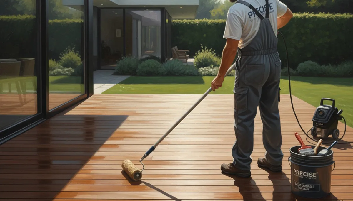 Deck sealing service in Lexington, MA protecting wood from moisture and UV damage