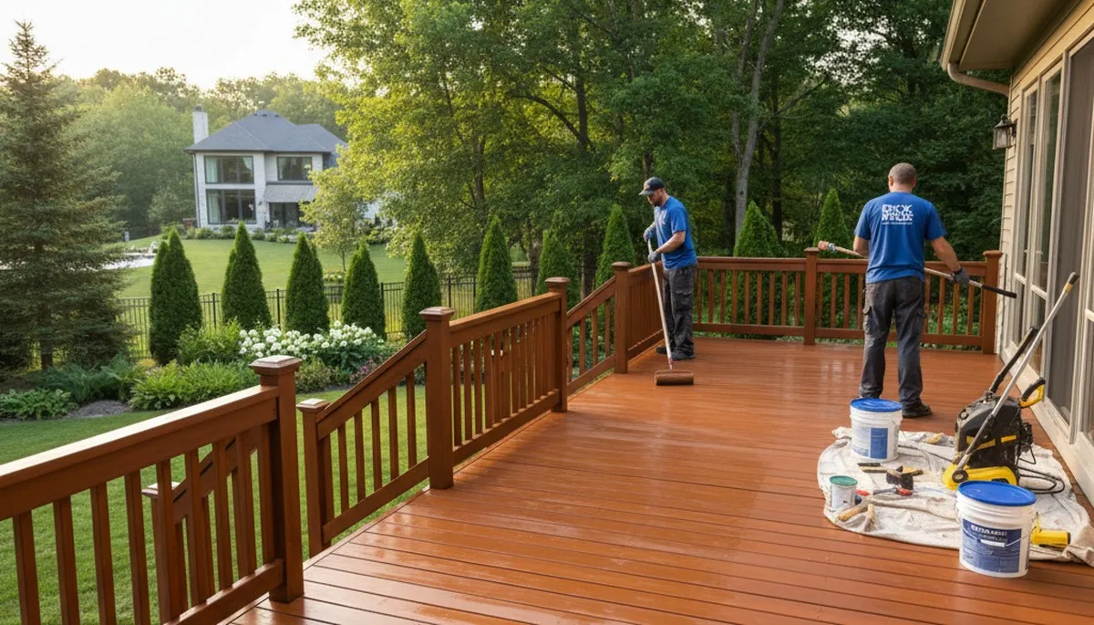 Deck staining service in Lexington, MA for weather-resistant, long-lasting wood protection