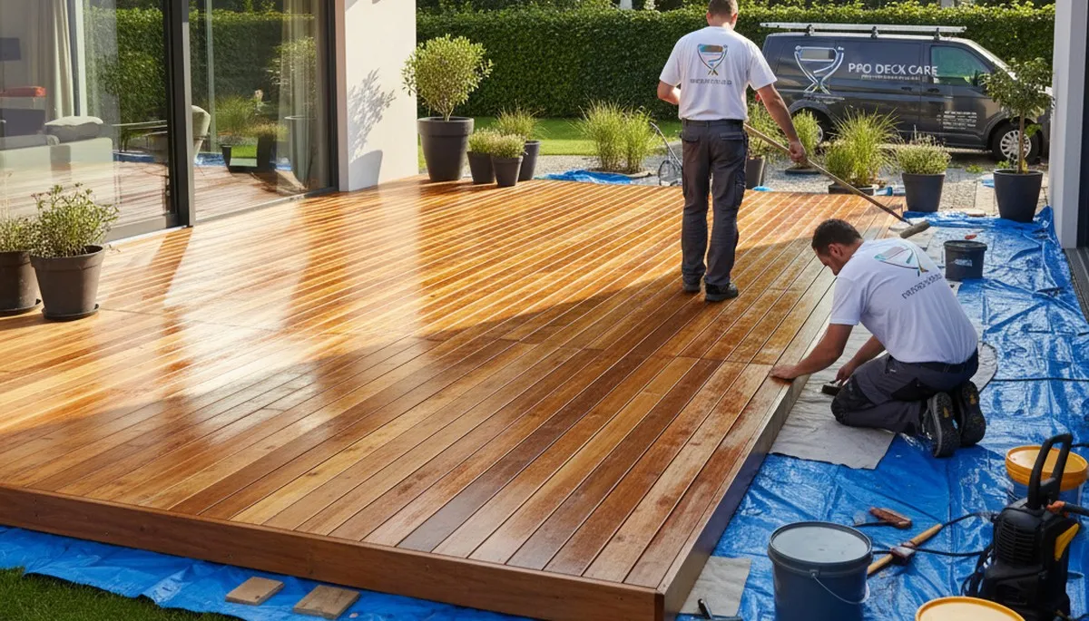 Deck staining service in Lexington, MA for lasting weather protection and curb appeal