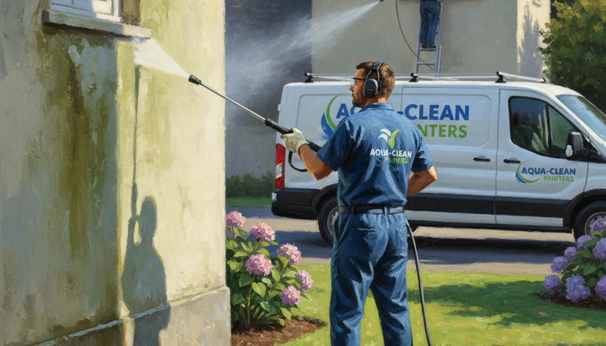 Lexington, MA pressure cleaning for siding, decks, and driveways by Lexington Paint Pros