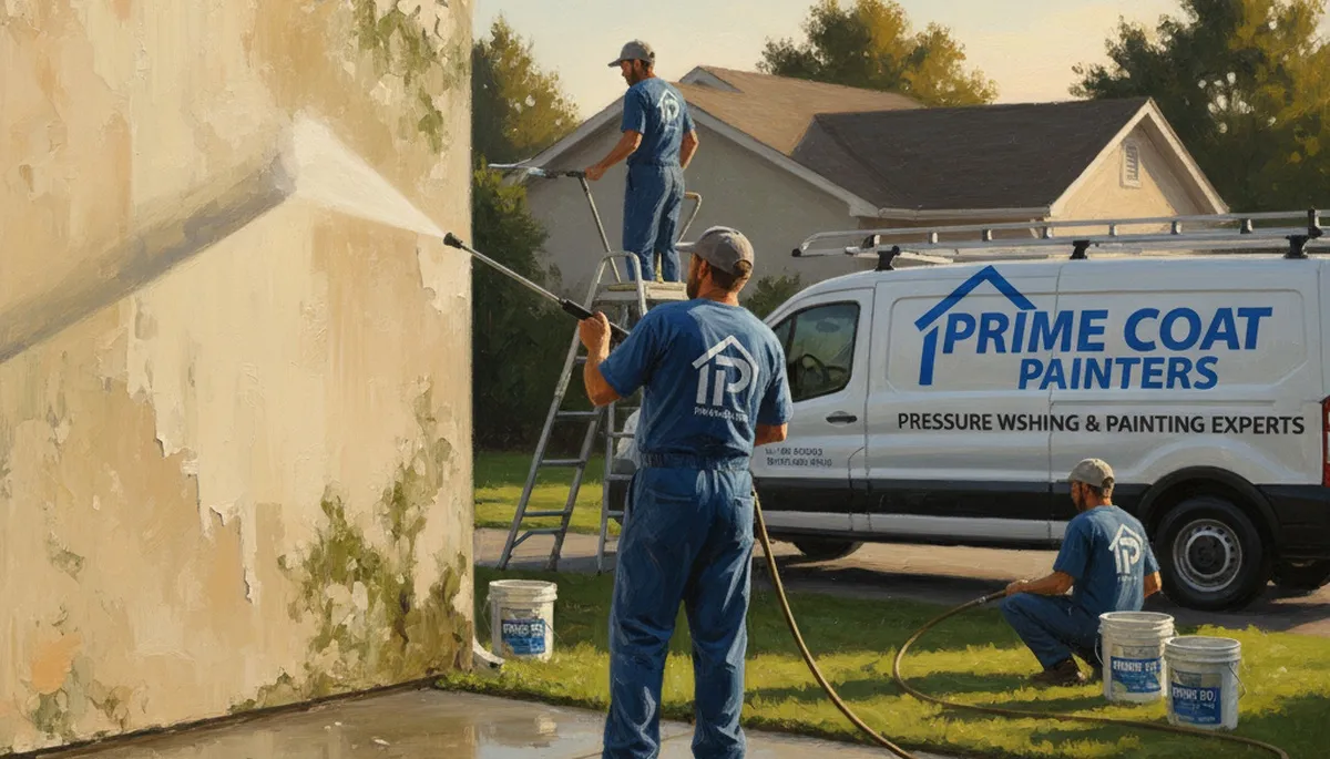 Lexington, MA pressure cleaning service for siding, decks, and driveways by Lexington Paint Pros