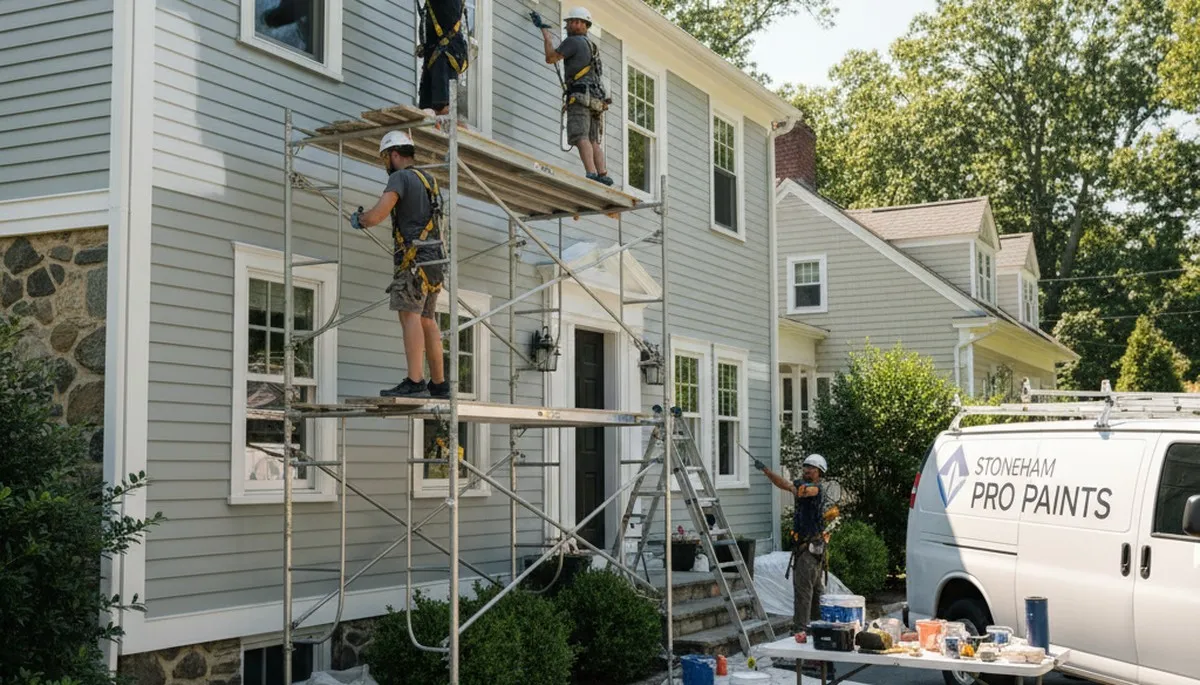 Painting contractor in Lexington, MA providing professional interior and exterior painting services